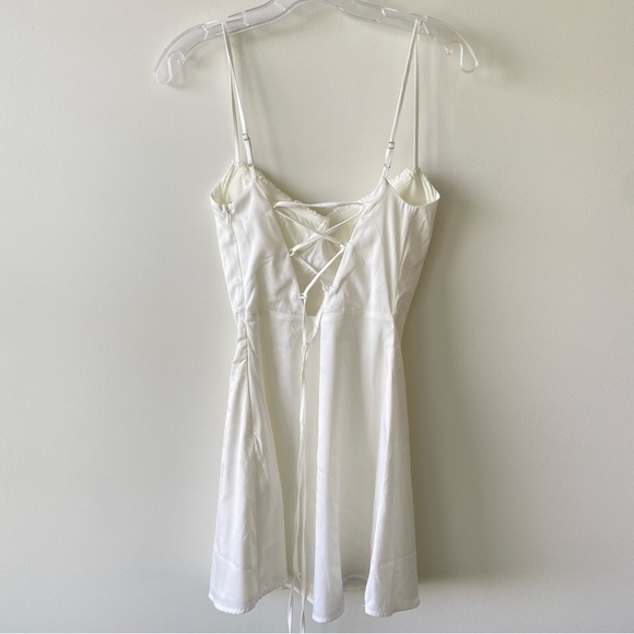Tiger Mist White Strap Back Mini Dress small - Picture 5 of 8